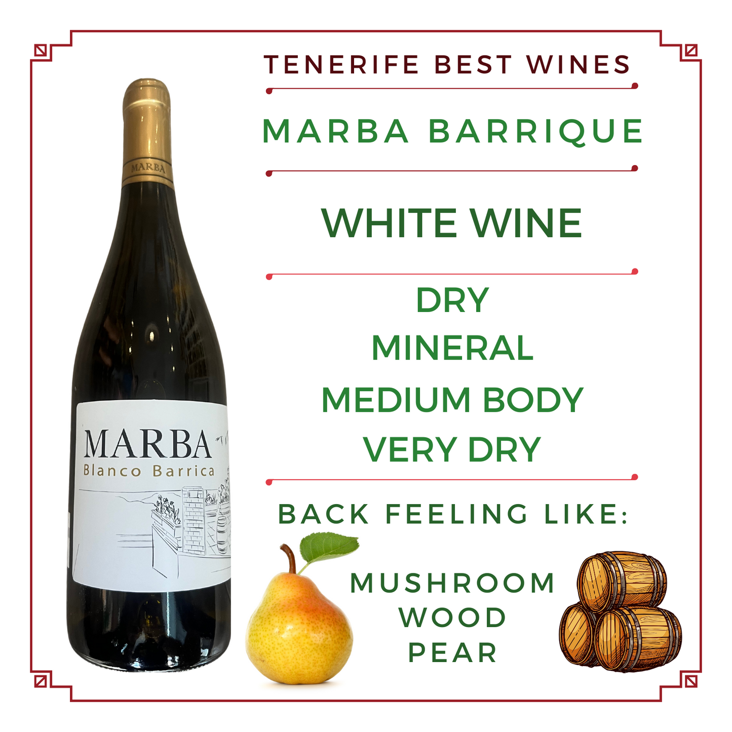 MARBA BLANCO Barrica