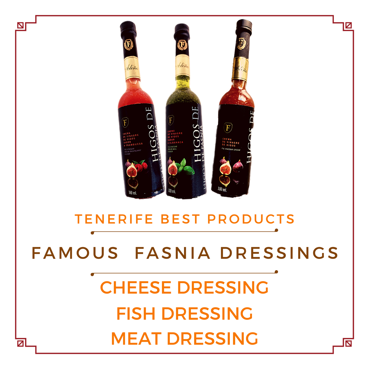 FASNIA TENERIFE DRESSINGS PRODUCTS