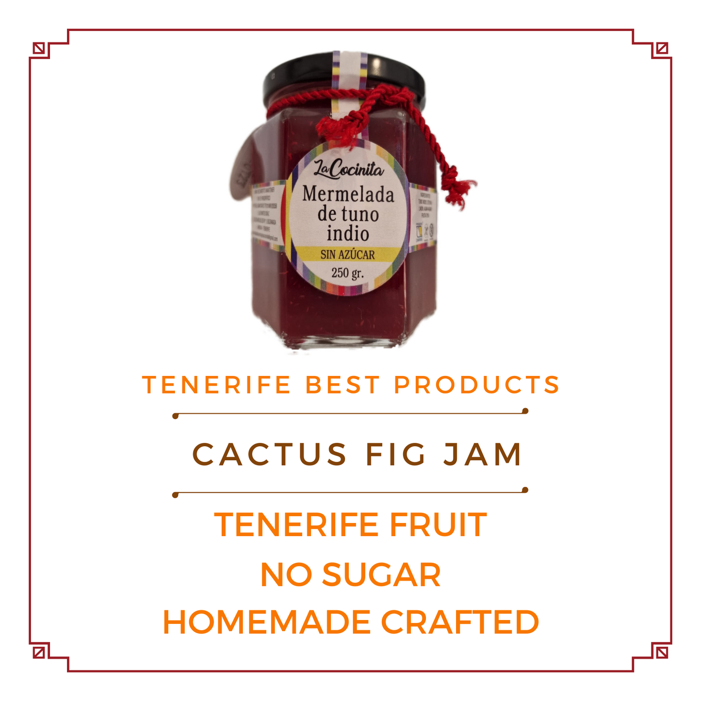 CACTUS HIGO 250 gr - MERMELADAS ARTESANALES SIN AZUCAR