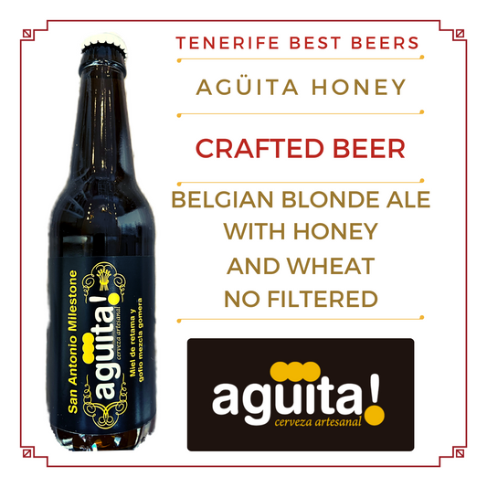 CERVEZA AGÜÍTA MIEL y GOFIO