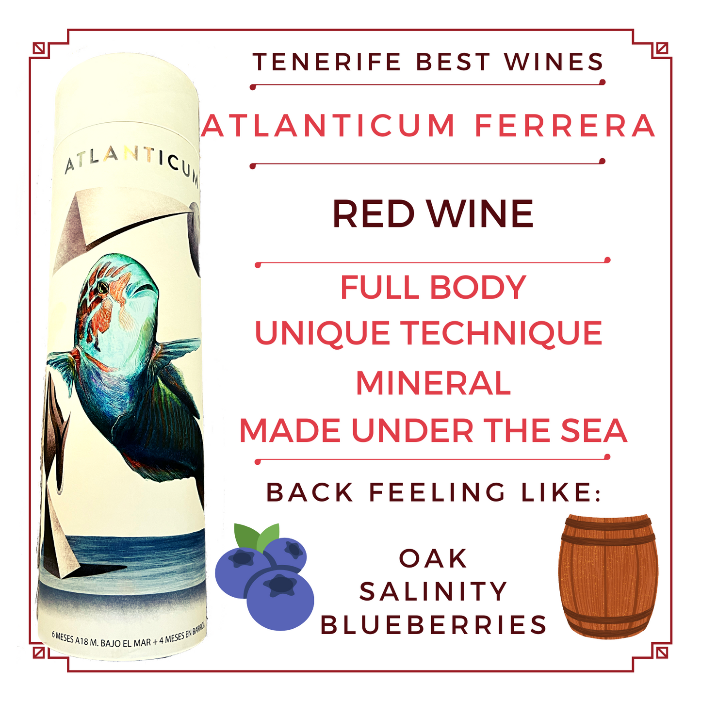 ATLANTICUM tinto bajo del mar