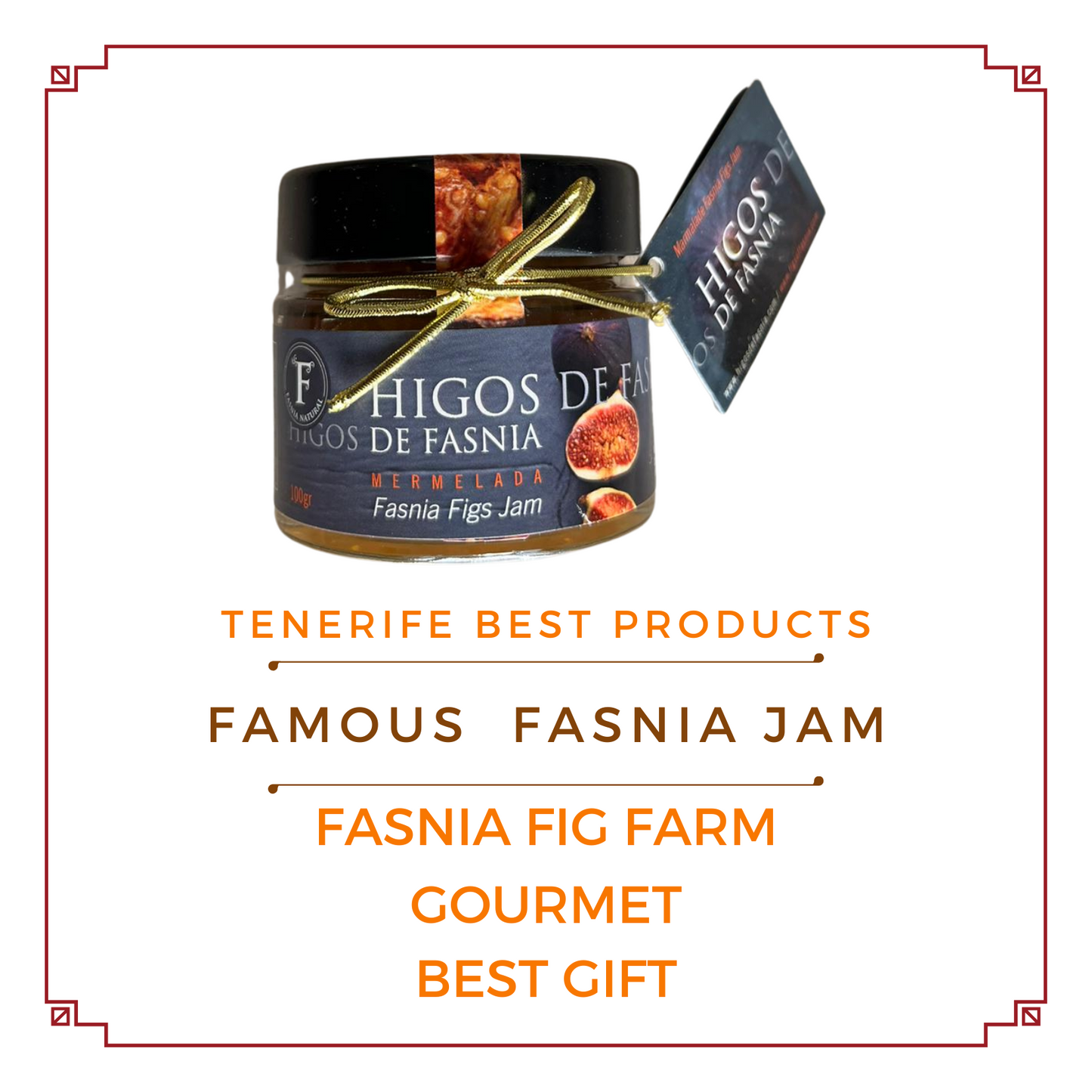 PRUDUCTOS de FASNIA TENERIFE  FIG JAM 100gr