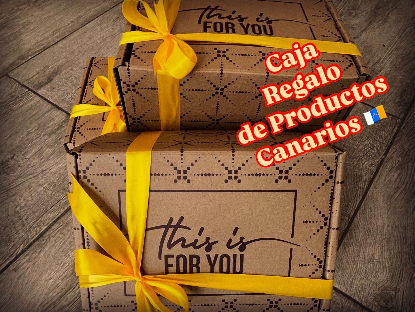 Caja Personalizadas de Vinos y Productos Gourmet Canarios