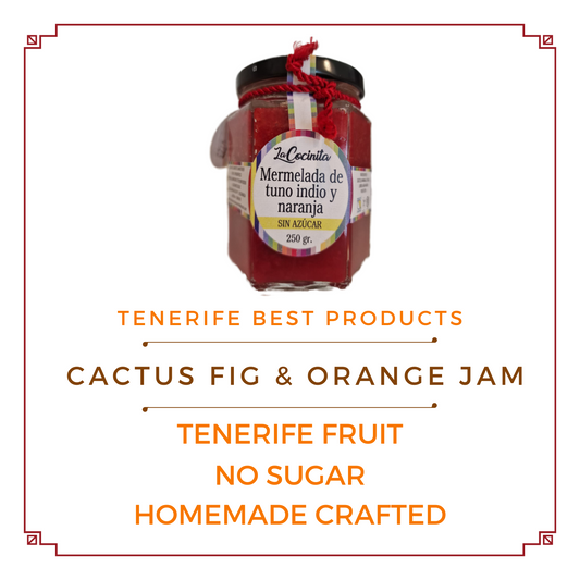 NARANJA y CACTUS HIGO 250 gr - MERMELADAS ARTESANALES SIN AZUCAR